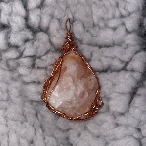 Wire wrapped pendant